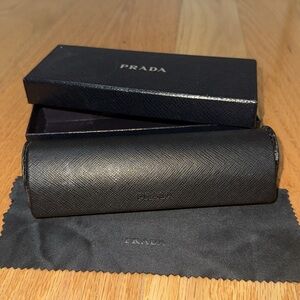 Prada Black Eyewear Accessories Set
